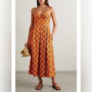 Agua by Agua‎ Bendita Mambo Herbal Floral Midi Dress